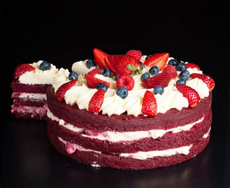 Naked Red Velvet Cake Sydney Cbd Cakes Sponge Cakes Sydney