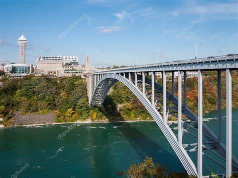 Rainbow Bridge At Niagara Falls Usa ⬇ Stock Photo Image By