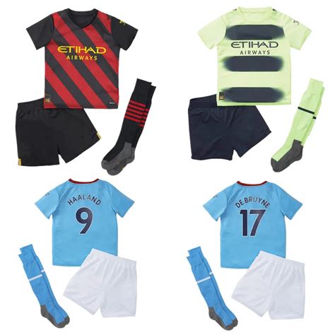 Kids 2022 2023 Football Kits Tracksuits HAALAND SOCCER JERSEYS GREALISH ...