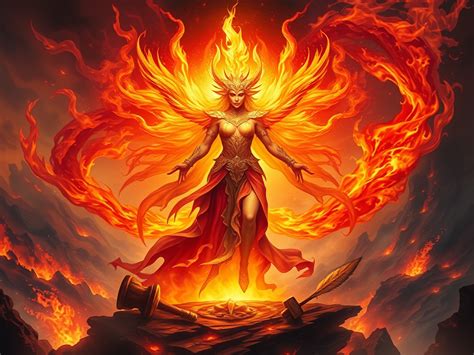 fire goddesses power passion  transformation  elemental mind