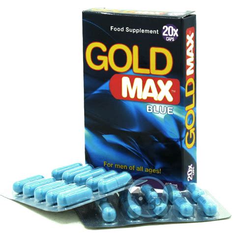 Stimulant Pour Homme Gold Max Bleu 20 Gélules