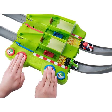 Hot Wheels Mario Kart Motorlu Çılgın Dönüş Parkuru Yarış Seti GCP27 Limon Oyuncak