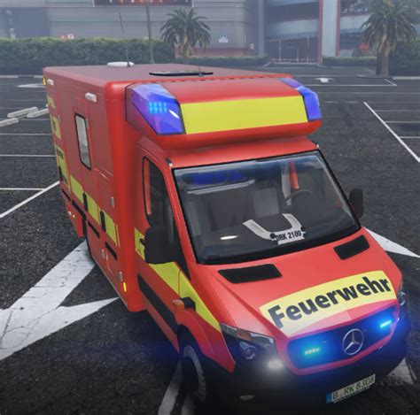 Feuerwehr M Nchener Rtw Fahrtec Skin Gta Mods