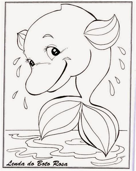 Boto Rosa Para Colorir - Muitos desenhos do boto rosa para colorir, pintar, imprimir! A lenda do ...