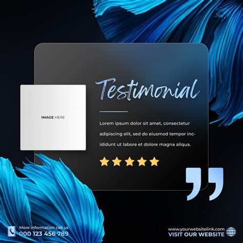 Premium Psd Creative Concept For Satisfied Feedback Customer