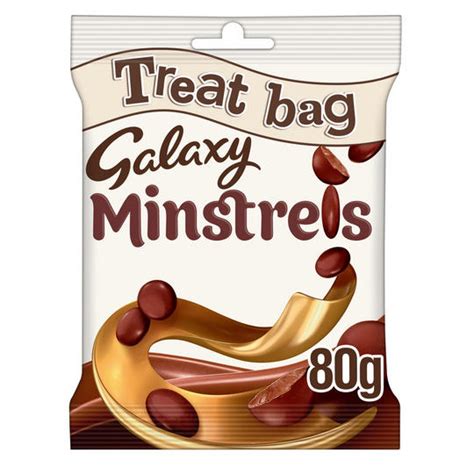 Galaxy Minstrels Milk Chocolate Buttons Treat Bag 80g Sharing Bags