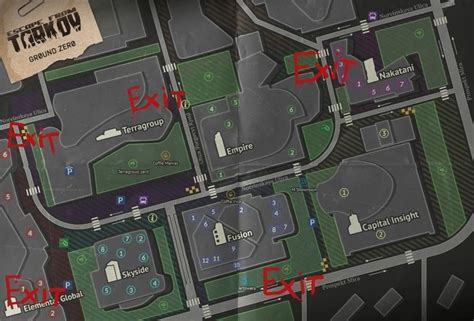 ‘escape From Tarkov Ground Zero Map Extracts And Quests Guide The