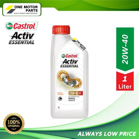 Castrol Activ Essential 20W 40 4T 100 Original Castrol Motorcycle