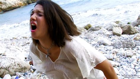 Sweet Brunette Fucked On Beach Nathalie Sainlouis