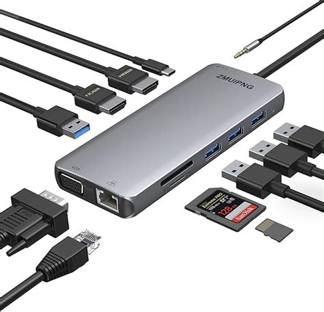 Stations D Accueil Usb C Double Moniteur Adaptateur Usb C Amazon Fr