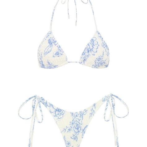 Vinca Indigo Triangl Bikini Both Size Small Depop