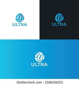 ultra logo design vector illustration stock vector royalty