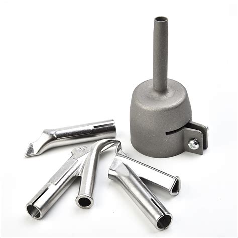 Jual 4Pcs Welding Nozzles Welder Tips Standard Round Triangular For Vinyl PVC Plastic Hot Air