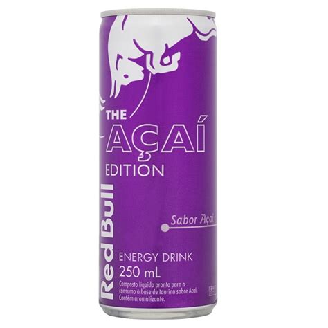 Energético Red Bull Energy Drink 250ml Sabor Açai Em Promoção Ofertas