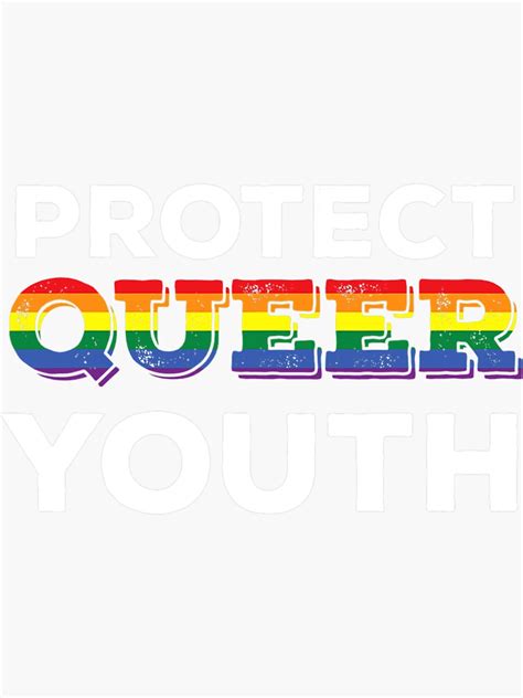 Lgbtq Protect Queer Youth Lgbt Gay Pride Jt Sticker For Sale By Reingercrist Redbubble