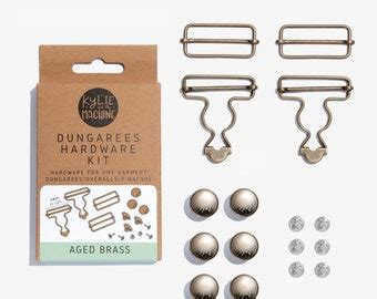 Kylie And The Machine Dungaree Hardware Kit Aged Copper Etsy