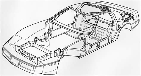 1984 Corvette C4 Front Grill Revised Chassis Engineering Details