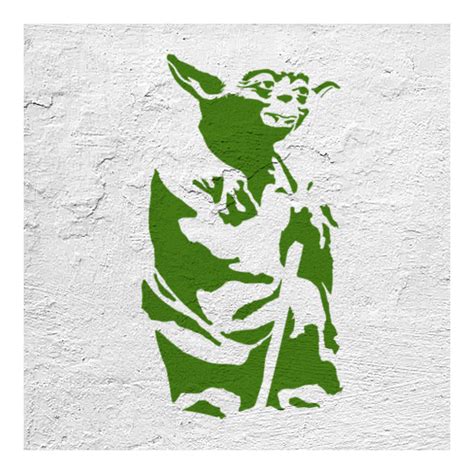 Star Wars Stencil N30 Yoda Stencils For Fabrics Walls And Wood Painting