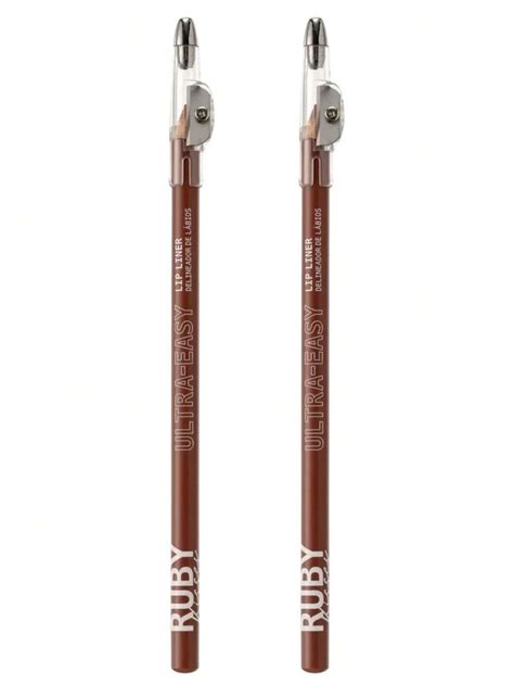 Kit With Ruby Kisses Ultra Easy Lip Pencils Natural Nude Rose Color