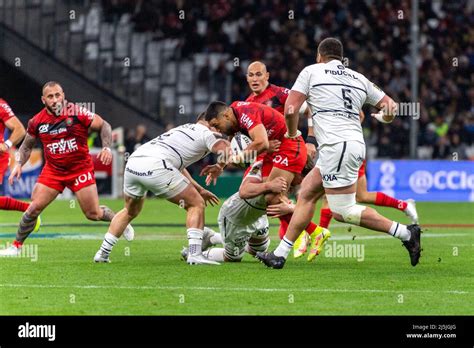 Duncan Paia Aua RCT During The Top 14 Game Between Toulon And