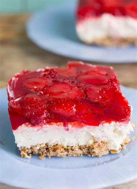 Strawberry Pretzel Salad Dessert The Kitchen Magpie