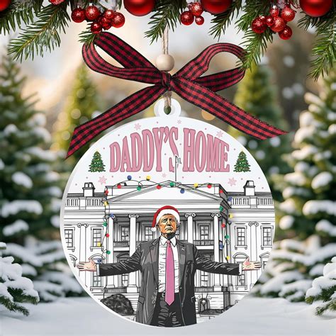 Amazon.com: Trump Christmas Ornaments 2024, Trump Merchandise, 3.5