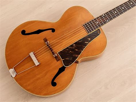 1950 Gibson Archtop Vintage 16 Carved Top Blonde W Zipper Reverb