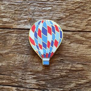 Hot Air Balloon Enamel Pin Outdoors Enamel Pin Single Hard Enamel Pin With Butterfly Clutch Etsy