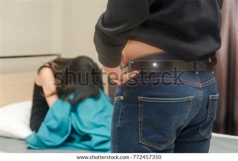 Man Wearing Jeans After Finished Sex Stock Photo Shutterstock