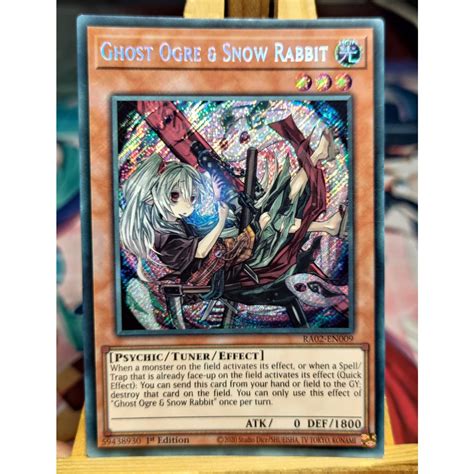 KW2 Yugioh EN UK Waifu Thẻ bài Ghost Ogre Snow Rabbit Alt Art