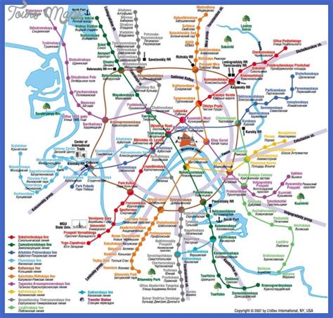 Russia Subway Map - ToursMaps.com