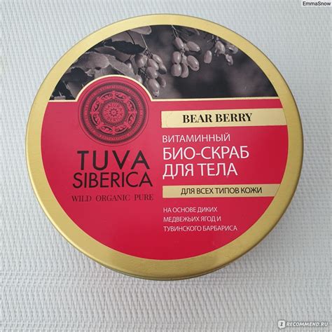 Скраб для тела Natura Siberica TUVA Витаминный Bear Berry Медвежья ...