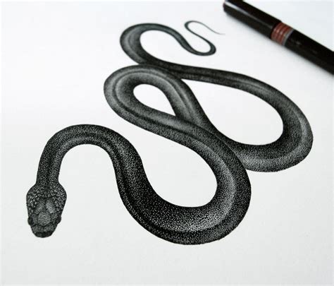 Snake - Original drawing – Pet & Dot