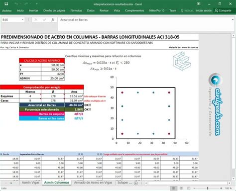 Excel Para Interpretaci N De Resultados Csi Sap Y Etabs