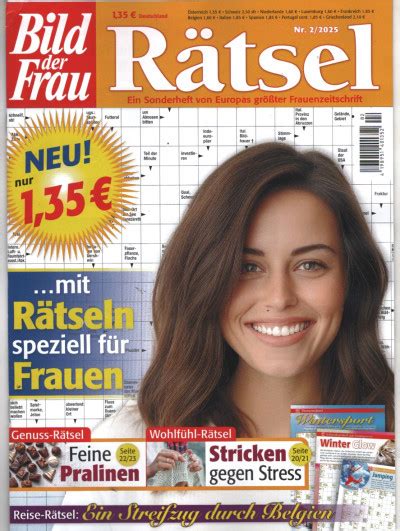 Bild Der Frau Ratsel N 2 2025 In Lingua Tedesca Italiano EDICOLA SHOP