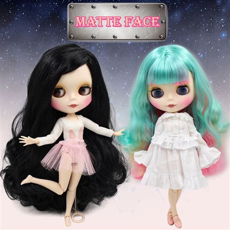 Icy Nude Blyth Doll Matte Face Kinds Of Hair Color With Big Breast Joint Body Bjd Hand Set