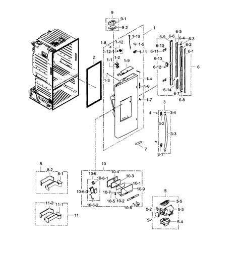 Samsung French Door Refrigerator Parts Diagram