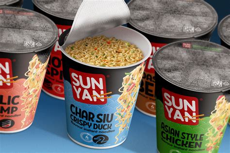 sun yan instant noodles packaging design refresh  behance
