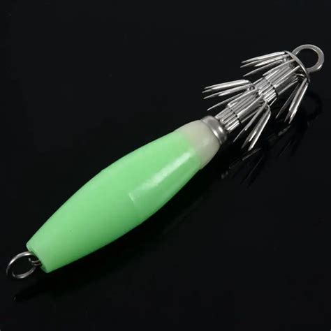 5x серебристый Кальмар Каракатица рукав джиг, приманка для рыбалки ...