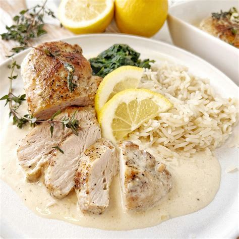 Suprême De Poulet à La Crème Au Citron