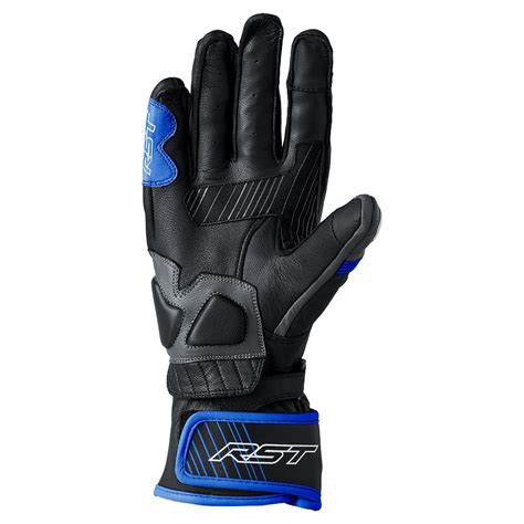 Rst Fulcrum Motorcycle Gloves Black Blue Bdla Motorbikes