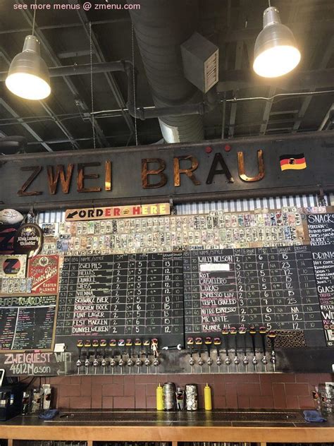 Online Menu Of Zwei Brewing Restaurant Fort Collins Colorado