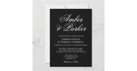 Wedding Invitation Names Zazzle