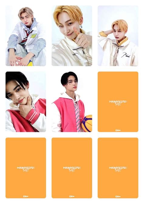 Enhypen Manifesto Day Printable Photocard M Ver Regular Album