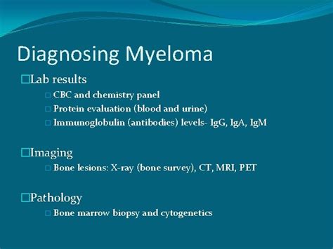 Multiple Myeloma and Understanding your Labs Matthew Ware