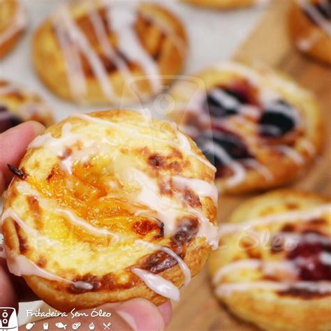 Receita de Cheese Danish na Airfryer Simplifique seu Café da Manhã