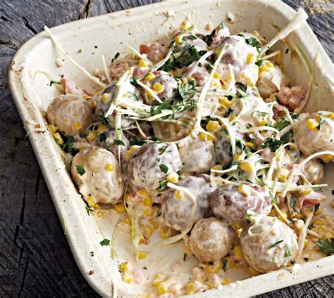 HORSERADISH MAYONNAISE POTATO SALAD WITH LEEKS AND CORN | SA Garden and