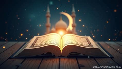 stunning quran recitation thumbnail stable diffusion