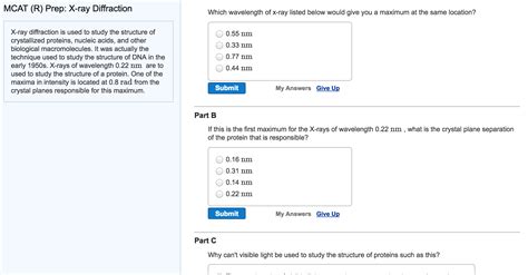 Solved X-ray diffraction is used to study the structure of | Chegg.com