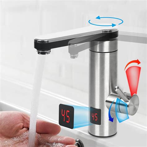 Instant Water Hot Tap Electric Sink Heating Tap Swivel Tankless